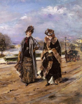 A Leisurely Promenade woman Eduardo Leon Garrido Oil Paintings